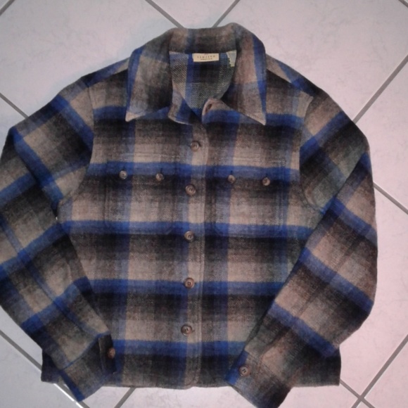 The Limited Tops - Vtg Wool Plaid Flannel The Limited Fall Flannel